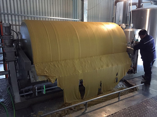 Вакуумный барабанный фильтр