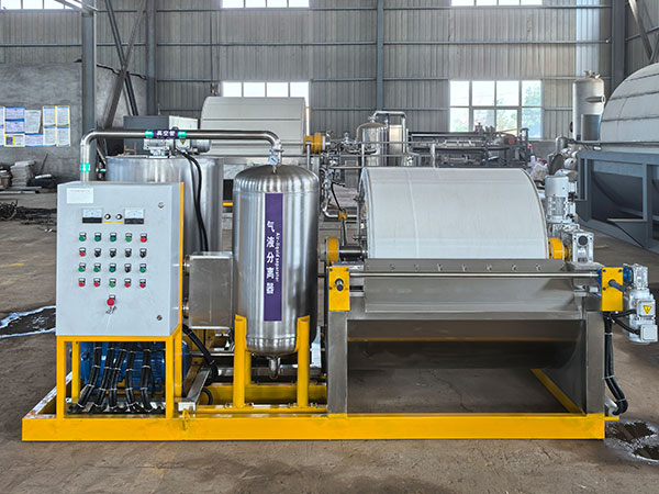 Вакуумный роторный барабанный фильтр